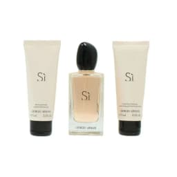 גורגיו ארמני סי סט לאישה 100 מל+75 מל+75 מל אדפ - Giorgio Armani Si Set for Women S 100ml. + BL 75ml + SG 75ml EDP