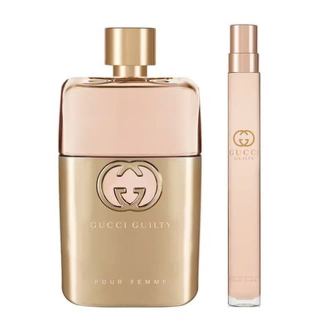 גוצי גילטי סט לאישה המכיל 90 מ"ל אדפ + 10 מ"ל אדפ - GUCCI GUILTY SET FOR WOMEN 100 ML + 10 ML EAU DE PARFUM
