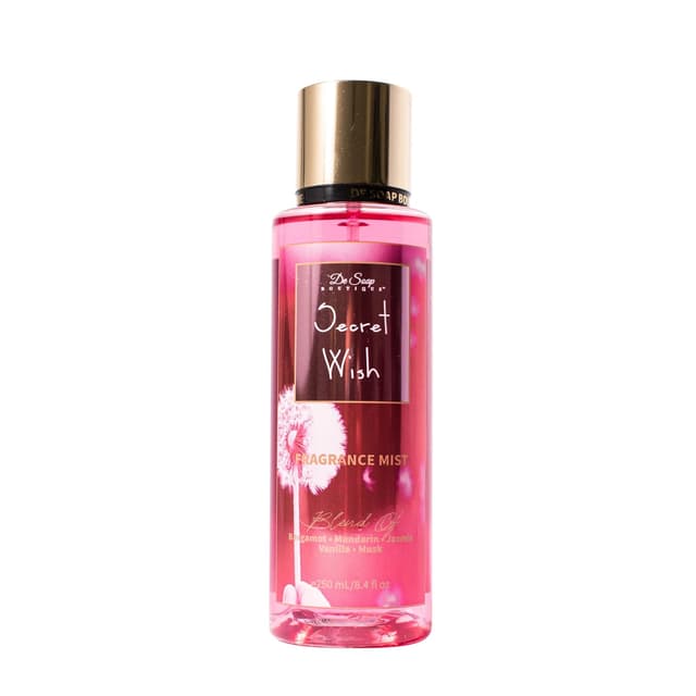 דה סואפ בוטיק סיקרט וויש מבשם גוף 250מ"ל - De Soap Boutique Secret Wish Exotic Fragrance Body Mist for Women 250ml