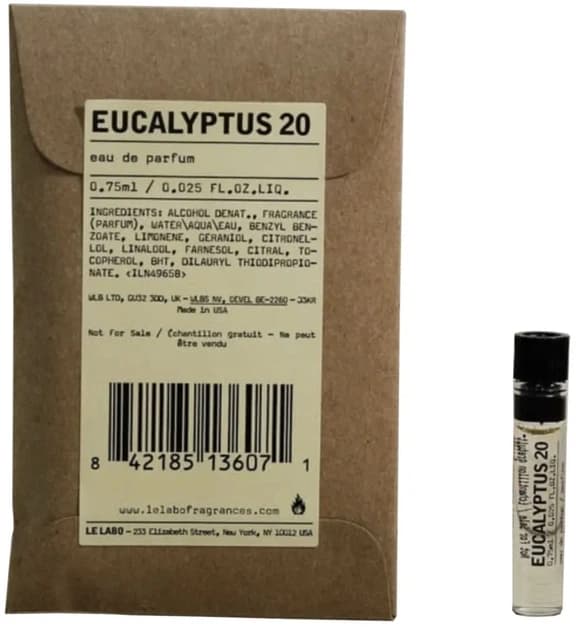 לה לאבו אקליפטוס 20 דוגמית 0.75 מ"ל - Le Labo Eucalyptus 20 sample 0.75 ml Le Labo