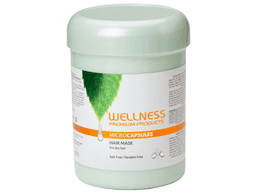 מסכה לשיער וולנס עם קפסולות קרטין 1000 מ''ל - Wellness Hair Mask with Keratin Capsules 1000 ml