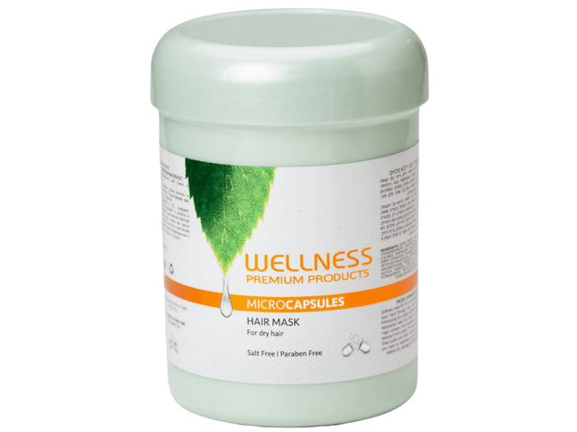 מסכה לשיער וולנס עם קפסולות קרטין 1000 מ''ל - Wellness Hair Mask with Keratin Capsules 1000 ml