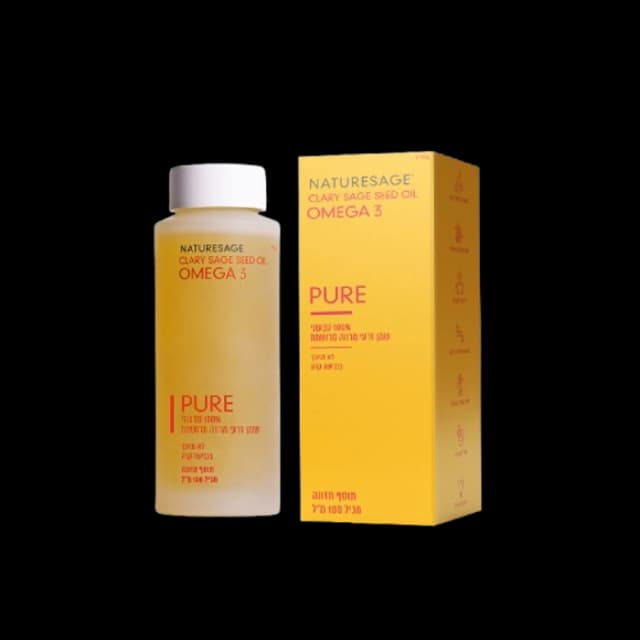 שמן זרעי מרווה מרושתת אומגה 3 (100 מ"ל) NATURESAGE