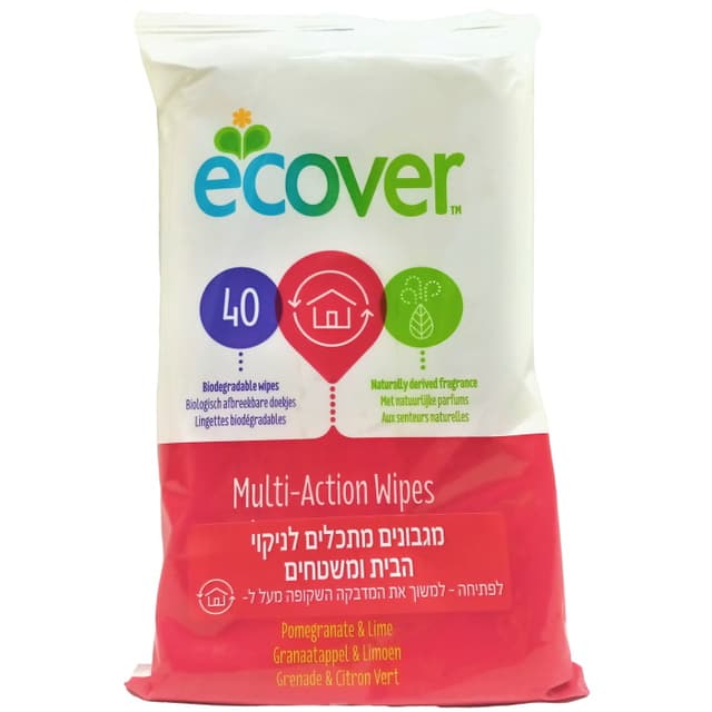 מגבונים מתכלים לניקוי40י