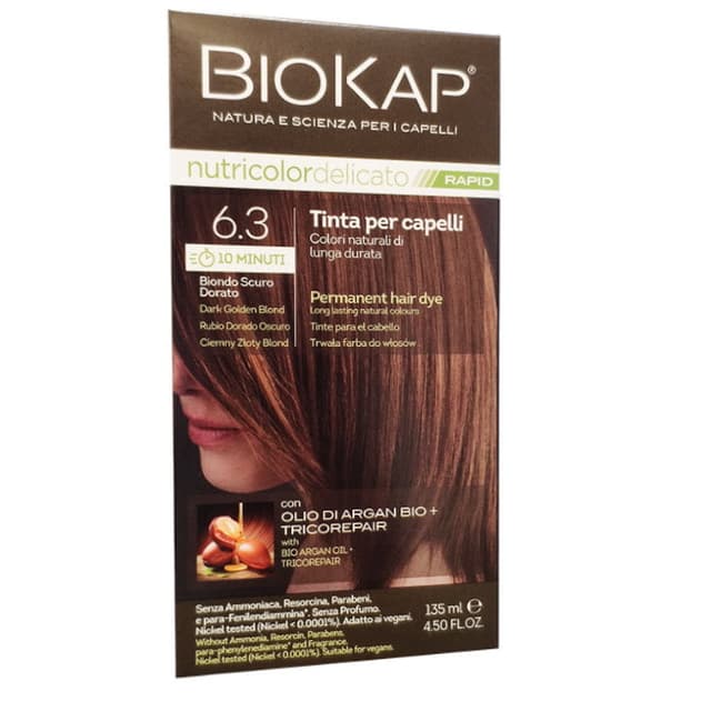 צבע לשיער מהיר ביוקאפ 6.30 בלונד כהה מוזהב עדין BioKap