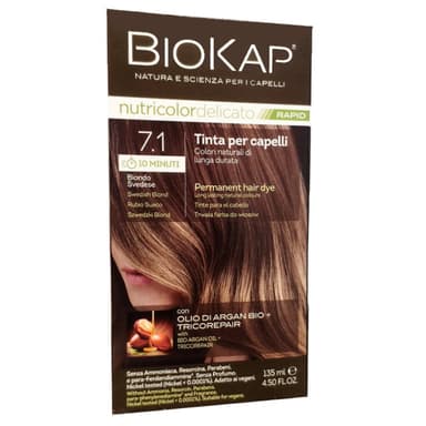צבע שיער מהיר 7.1 בלונד שוודי עדין ביוקאפ BioKap