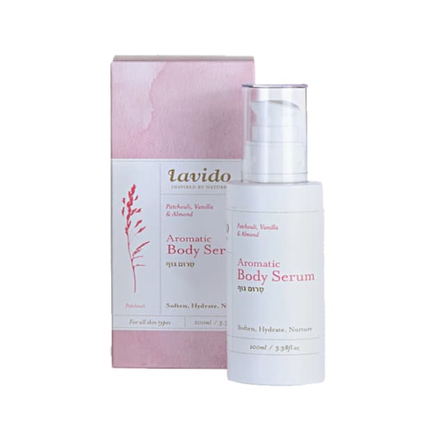 סרום גוף ארומתרפי פטשולי וניל 100 מ"ל - לבידו
