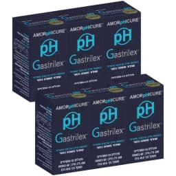 שישייה גסטרילקס Gastrilex ph סידן קרבונט אמורפי - 360 כמוסות
