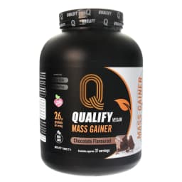 אבקה להכנת משקה גיינר טבעוני בטעם שוקולד QUALIFY - 4.05 ק"ג
