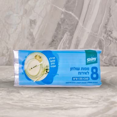 מפות אירוח מניילון שקוף 8 יח'