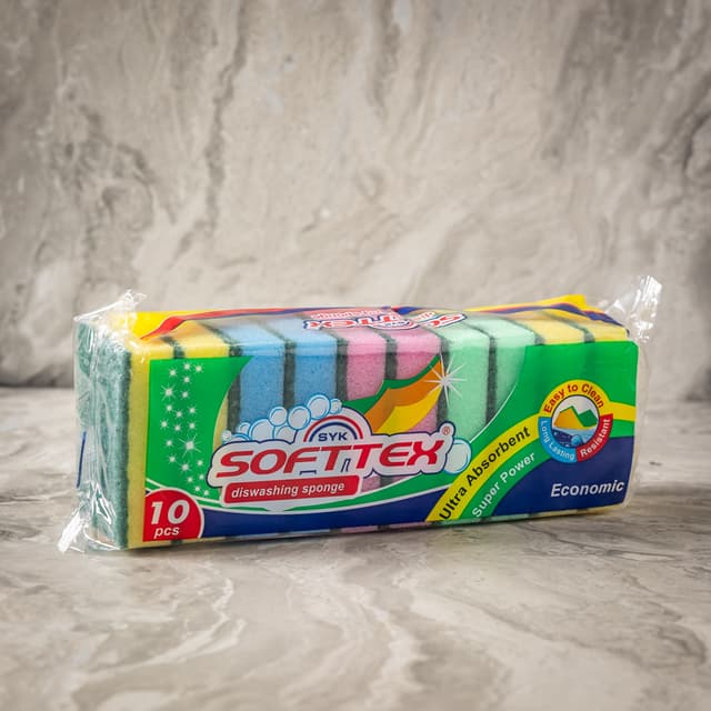 מארז 10 ספוגים לקרצוף כלים