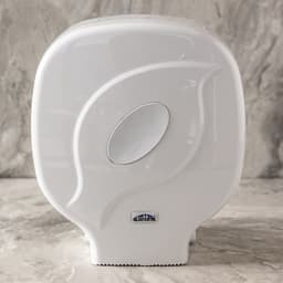 מתקן איכותי לנייר טואלט ג'מבו - לבן