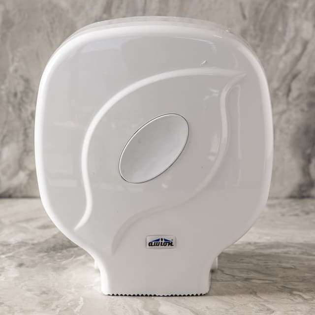 מתקן איכותי לנייר טואלט ג'מבו - לבן