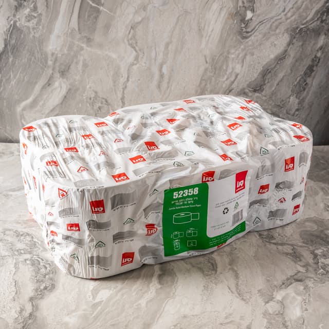 נייר טואלט ג'מבו מדיום 140 מטר 12 גלילים