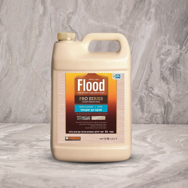 מנקה עץ מקצועי ווד קלינר SUNDECK