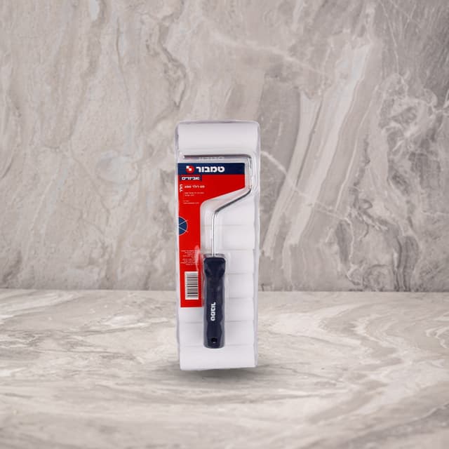 מארז שרוול 10 רולר ספוג גודל 4 כולל ידית