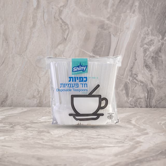 כפיות לבן 100 יח'