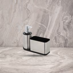 דיספנסר  נירוסטה+ מתקן לספוג