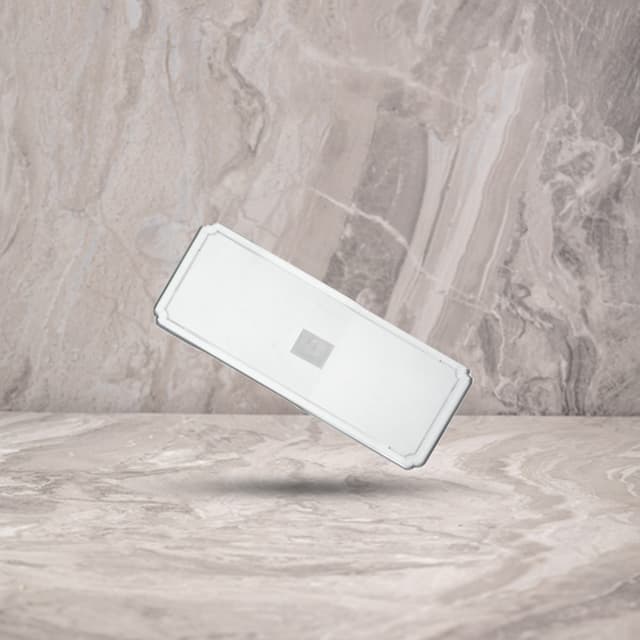 מגש מלבני קשיח שקוף