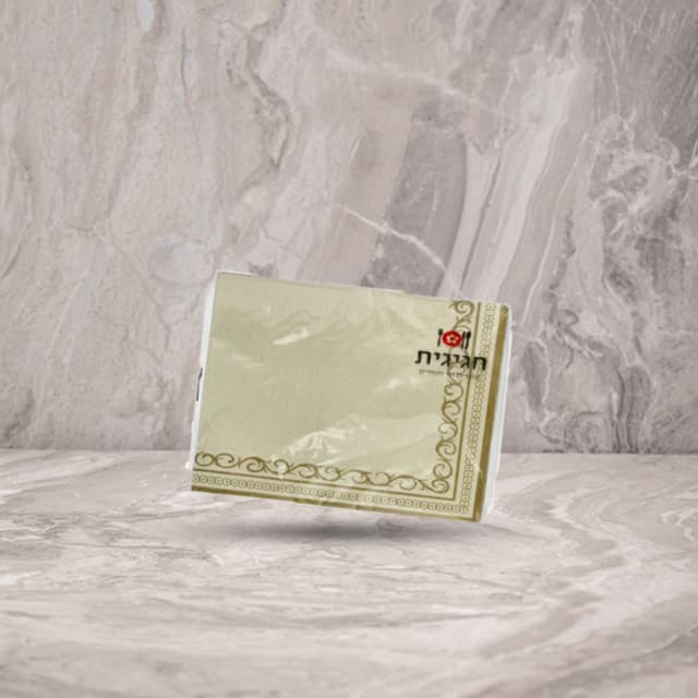 מפית מובלטת קרם הדפס