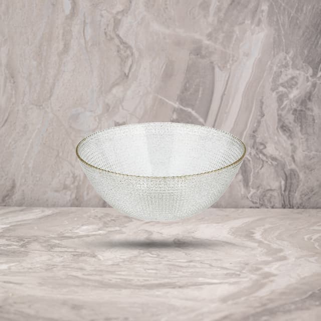 קערה עמוקה שקוף נצנץ