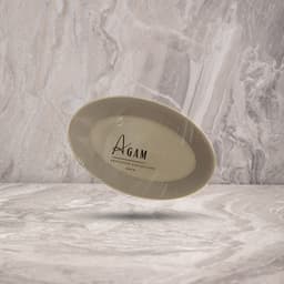 אובלי "אגם" צבע לילך קריסטל