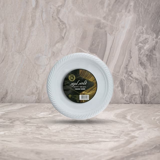 צלחות חד פעמי 100 יח