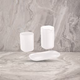 סט אמבטיה 3 חלקים לבן