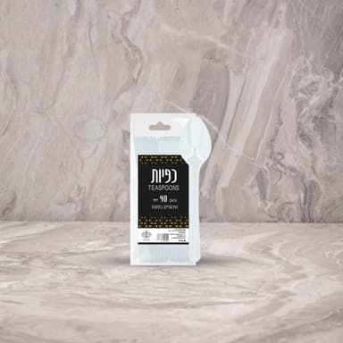 כפית קשיחה חד פעמי במגוון צבעים - 40 יחי'