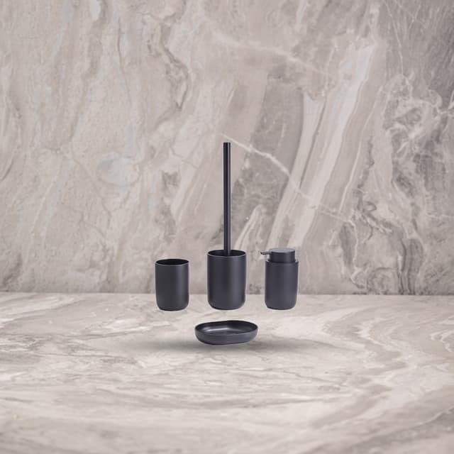 סט אמבטיה 4 חלקים שחור