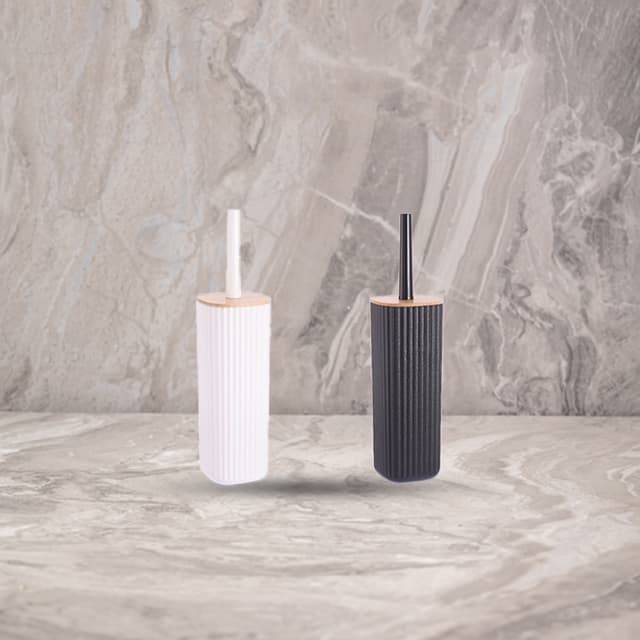 מברשת שירותים Bamboo פסים שחור