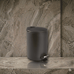 פח דוושה DECOR שחור 3 ליטר