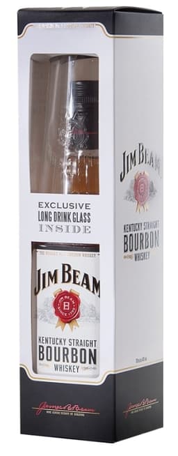 מארז וויסקי ג'ים בים עם כוס