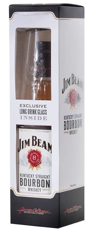 מארז וויסקי ג'ים בים עם כוס