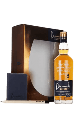 ויסקי בנרומך 10 43% מארז עם מחברת