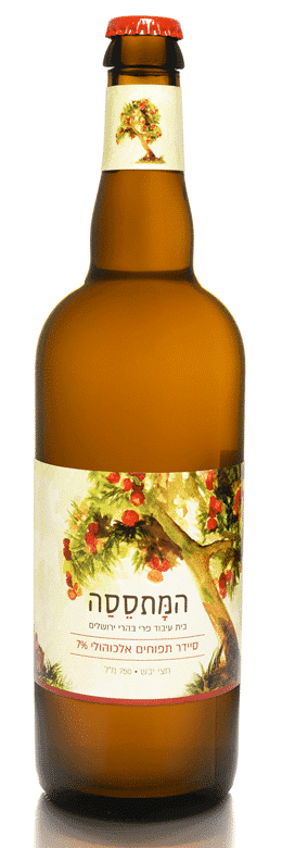 סיידר תפוח חצי יבש 750 המתססה