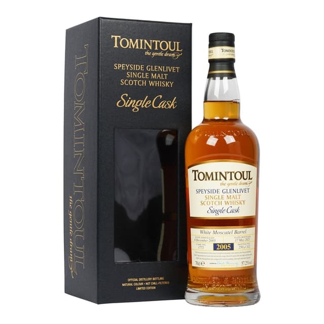 ויסקי טומינטול קאסק 16 שנות יישון 2005 מוסקטל לבן בארל מס.1772