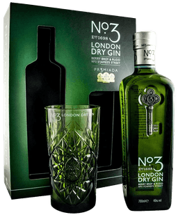 ג'ין לונדון מס' 3 מארז עם כוס