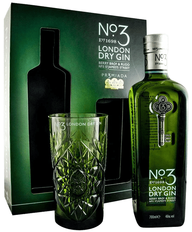 ג'ין לונדון מס' 3 מארז עם כוס