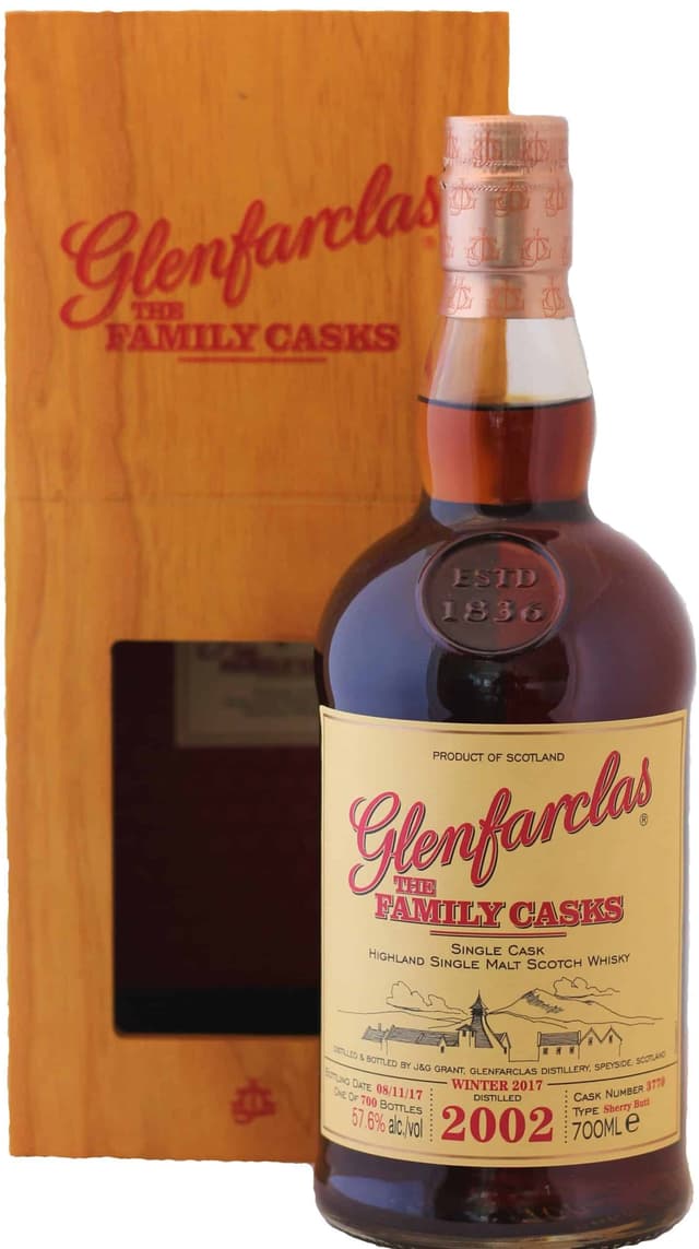 וויסקי גלנפרקלס "Single Cask 2002"