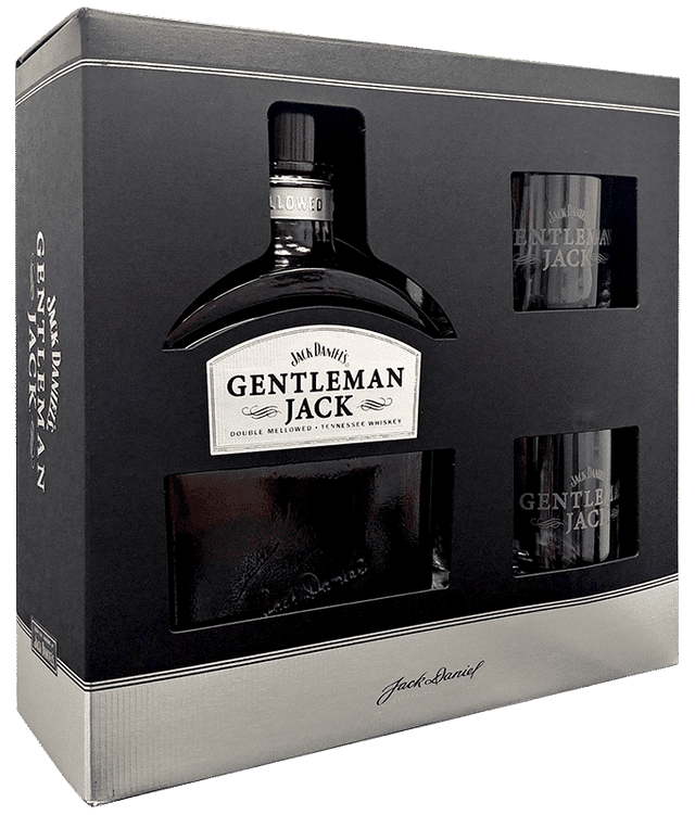 ויסקי ג'נטלמן ג'ק 700 מארז עם 2 כוסות