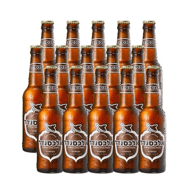 בירה אלכסנדר אמבר 24 בק במחיר מיוחד - המחיר כולל משלוח