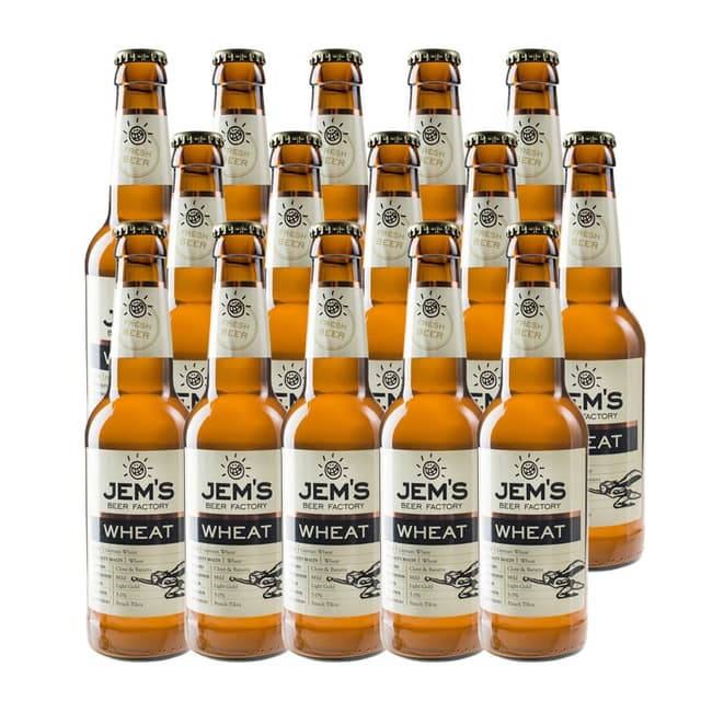 בירה ג'מס חיטה 24 בק במחיר מיוחד - המחיר כולל משלוח