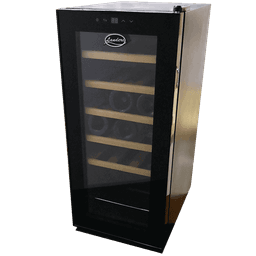 מקרר יין ל 18 בקבוקים עם מדחס ומדפי עץ