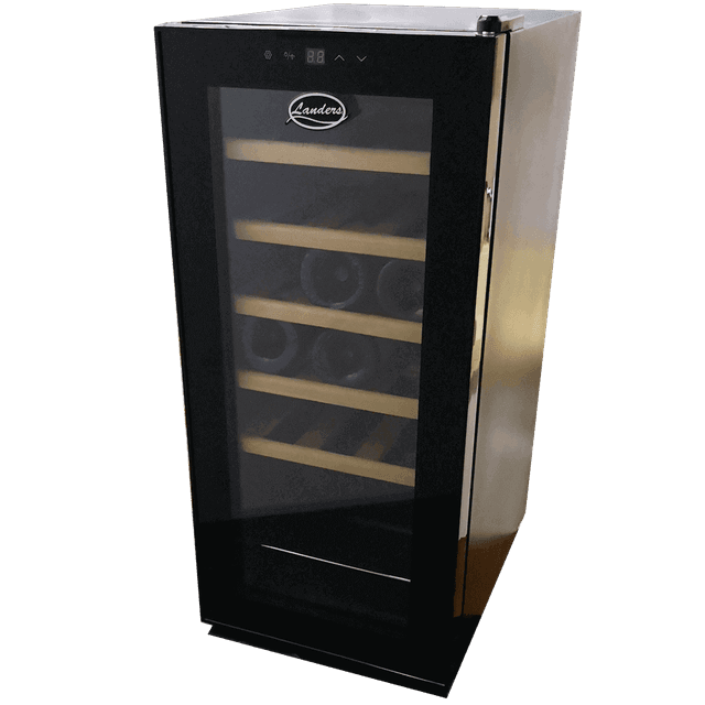 מקרר יין ל 18 בקבוקים עם מדחס ומדפי עץ