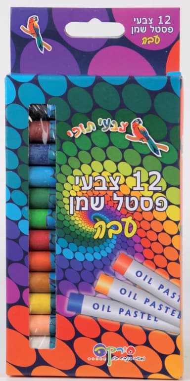 פסטל שמן 12 יח