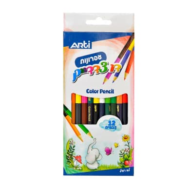 עפרונות צבעוניים דו צדדיים - All Store