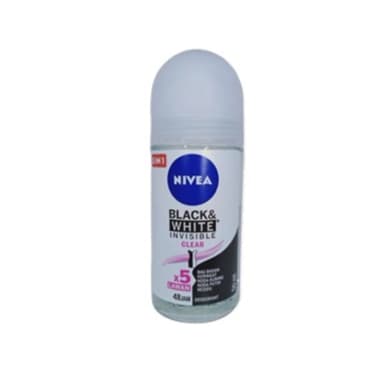 ניואה דאו רול און אינביזיבל שחור לבן (א) / Nivea Invisible Black & White Roll On W