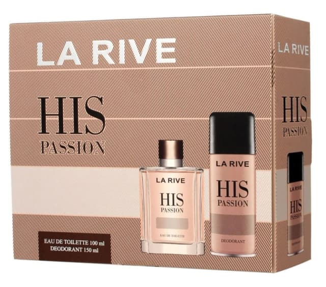 לה ריב סט HIS PASSION Mבושם + דאו / La Rive Set His Passion Edt+deo