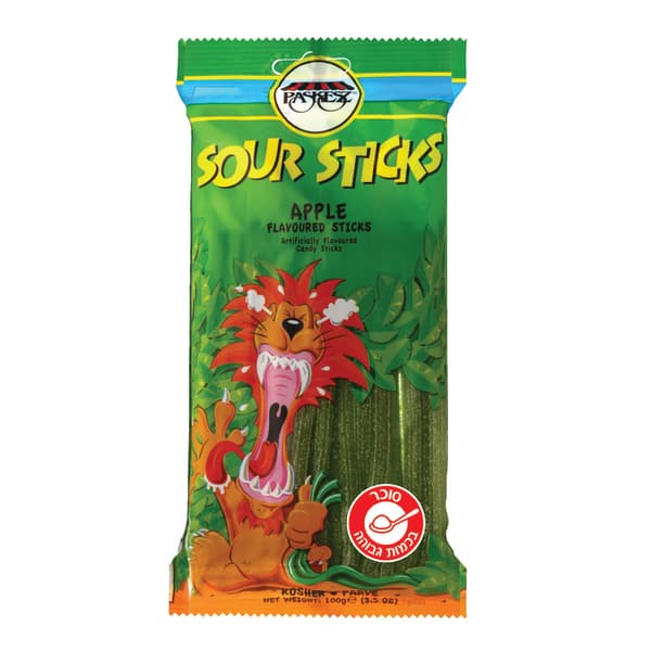 סאוור סטיקס Sour Sticks בטעם תפוח